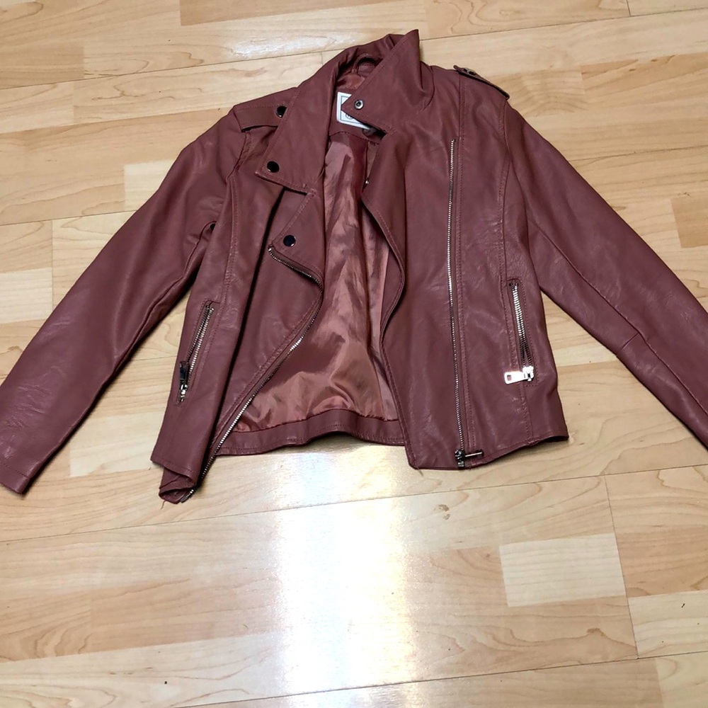Kids faux leather jacket